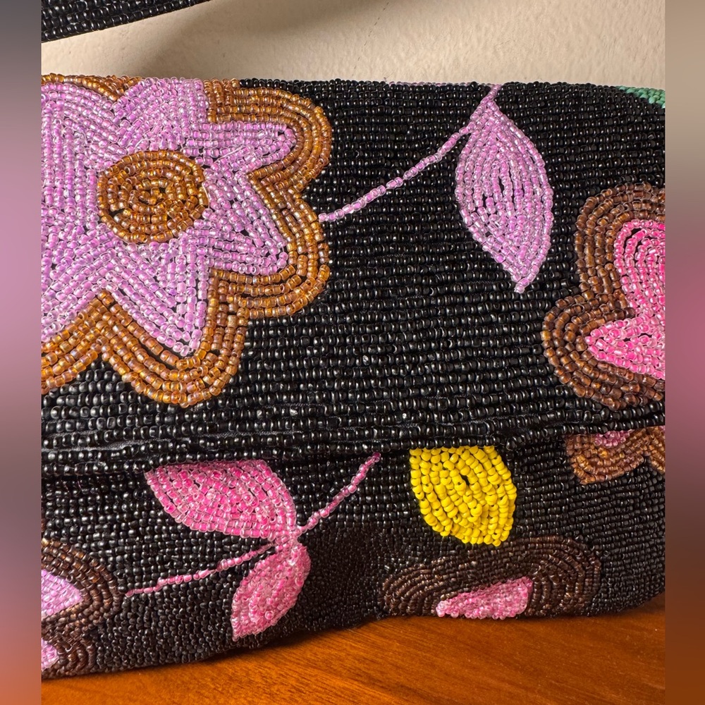Vintage Another Y&S Original Beaded Flower Bag - Picture 3 of 10